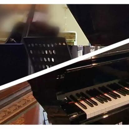 Hands on piano keys